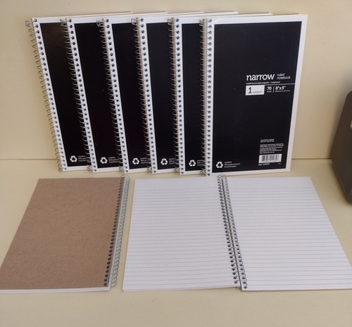 Office Depot 8 x 5, Spiral 1-Subject NOTEBOOK, Narrow Rule, 70 Sheets, 3-6-12 pk - Picture 5 of 7