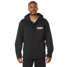 Rothco Black  Jacket Rain Shadow Ops / Security Large 40260-L