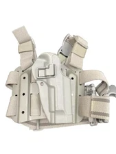 Fixed RH Blackhawk Serpa Holster Beretta 92/96 Drop Leg C1370 M9 9MM Grey ACU