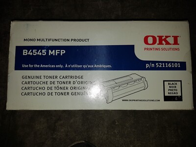 Genuine Oki 52116101 Black Toner Cartridge B4545 MFP BNIB