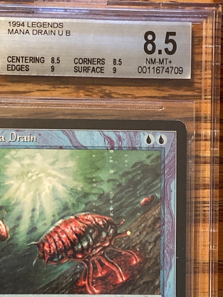 Mana Drain Legends MTG BGS Grade 8.5/9/8.5/9 NM/MT+ (RMA) 4RCards