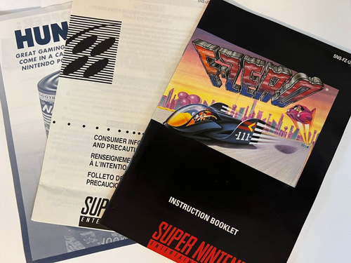 F-Zero SNES Super Nintendo. Complete in Box. With some inserts. Great condition. - Picture 5 of 11