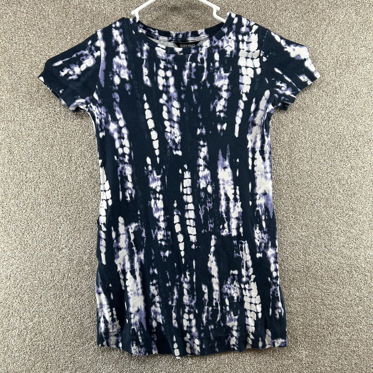 ellen tracy t shirt dress Ellen Tracy Coral Short Sleeve Shift Dress XL T-Shirt Dress Pima Cotton A-Line