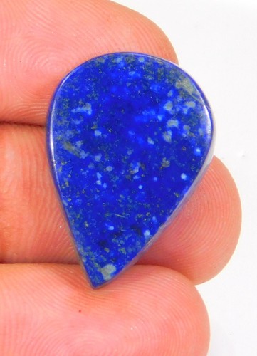 Lot De Cabochons En Lapis Lazuli Naturel - Formes Poire Et Rond, Total 12 G, Provenance Pakistan