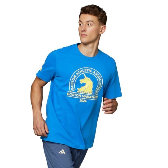 Mens Adidas Boston Marathon 2023 Blue T-shirt Size XSmall