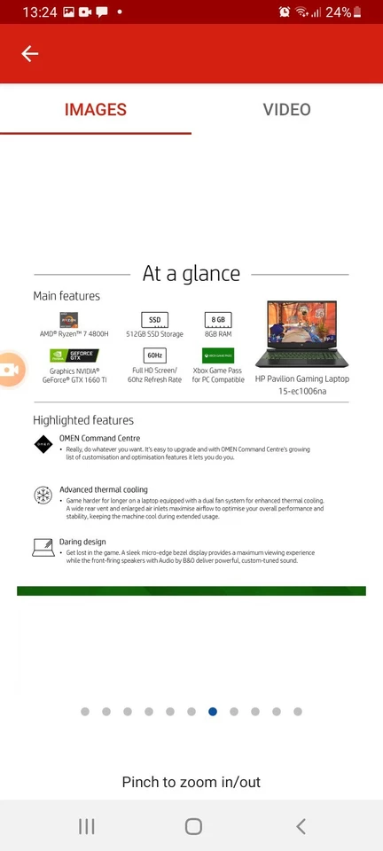 Hp pavilion 15 gaming laptop used couple of times bought for £899 two months ago - Image 3 of 4