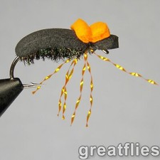 1 Dozen 12 - Hi Vis Foam Beetle 1 Dozen 12 - Hi Vis Foam Beetle