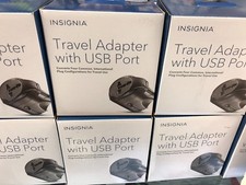 NEW Insignia Travel Adapter with USB Port - Universal Travel Adapter