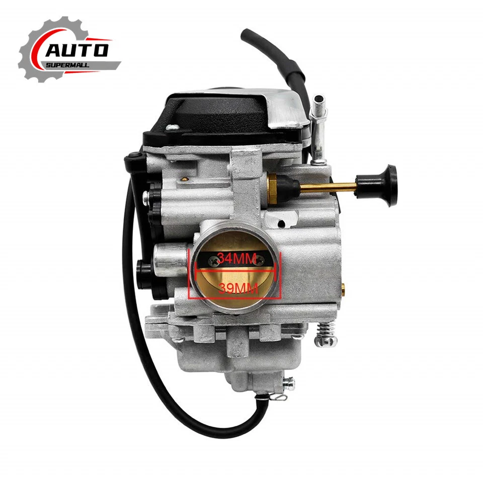 Carburetor For Yamaha Big Bear 350 YFM350 Wolverine 350 YFM350 & Intake Manifold - Image 4 of 4