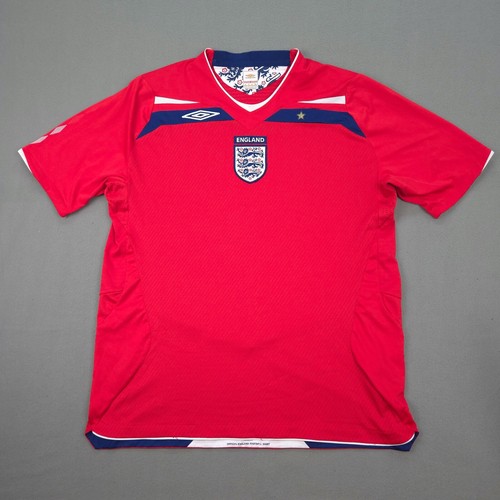 Maillot De Foot Vintage Umbro Angleterre – Taille XL, Noir, Occasion En Excellent état