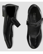 Freestyle Theatrical Footwear Girls Kids Size 9 Shinny Black Tap Shoes