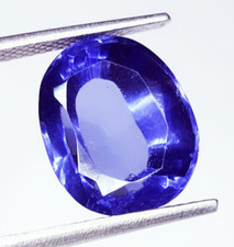 Loose Gemstone Natural Blue Tanzanian 7.67 Ct Certified Tanzanite Oval Cut Gems