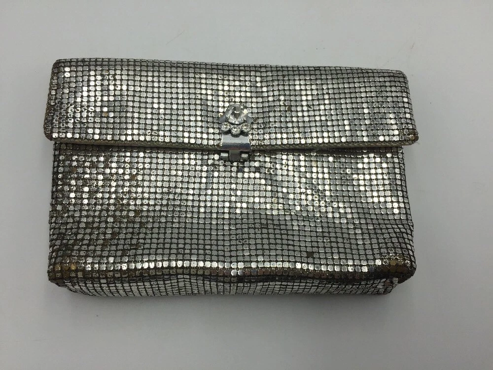 Silver clutch bag 2025 ebay