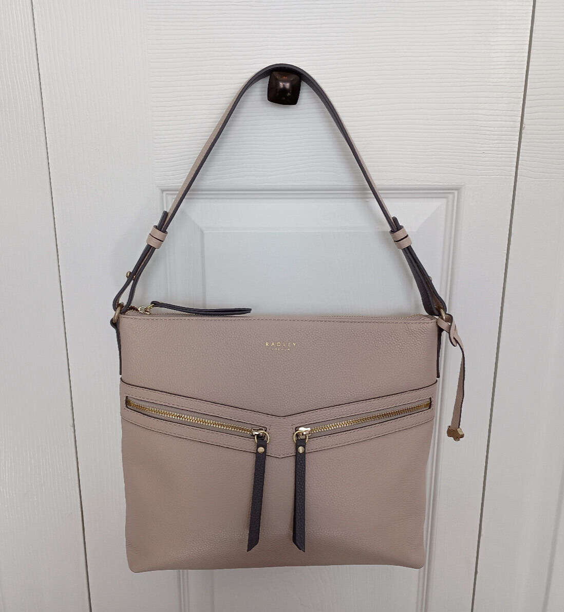 Radley London Smith Street Leather Dove Grey Shoulder/Crossbody bag