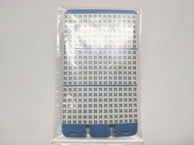 Brady WM-35 Vinyl Cloth Wire Marker LOT OF 10 Sheets