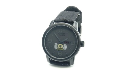 Men's Citizen Chandler Eco-Drive Black Day Date Watch Oregon Ducks U of OR