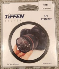 Tiffen 72mm UV Haze 1 Lens Filter Case - Excellent Condition - Made in USA