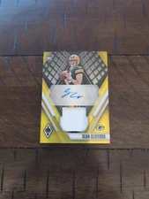 2023 Panini Phoenix RPA Yellow Sean Clifford Rookie Patch Auto /75  RC #RAJ-SC 