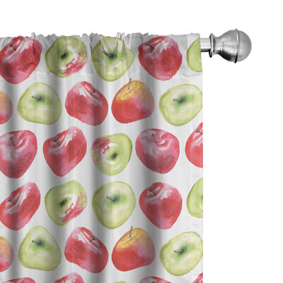 Apfel Mikrofaser Vorhänge Aquarell Granny Smith