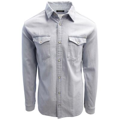 Jack Jones Men's Light Blue Denim Slim Sheridan L/S Shirt