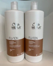 2X Wella FUSION Intense Repair Shampoo 33.8 oz