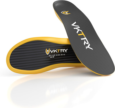 Gold Carbon Fiber Performance Insoles for Fast Recovery & Injury Protection