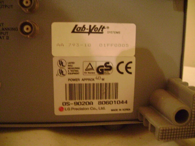 Osciloscopio LG OS 9020A Dual Trace 20 MHZ Foto 3 de 4