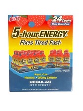 5-Hour Energy Shot, Regular Strength Berry, 24 Count, Exp05/27