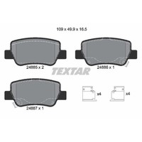 Textar BremsbeläGe Bremsbelegsatz Hinten FüR Toyota Avensis Kombi