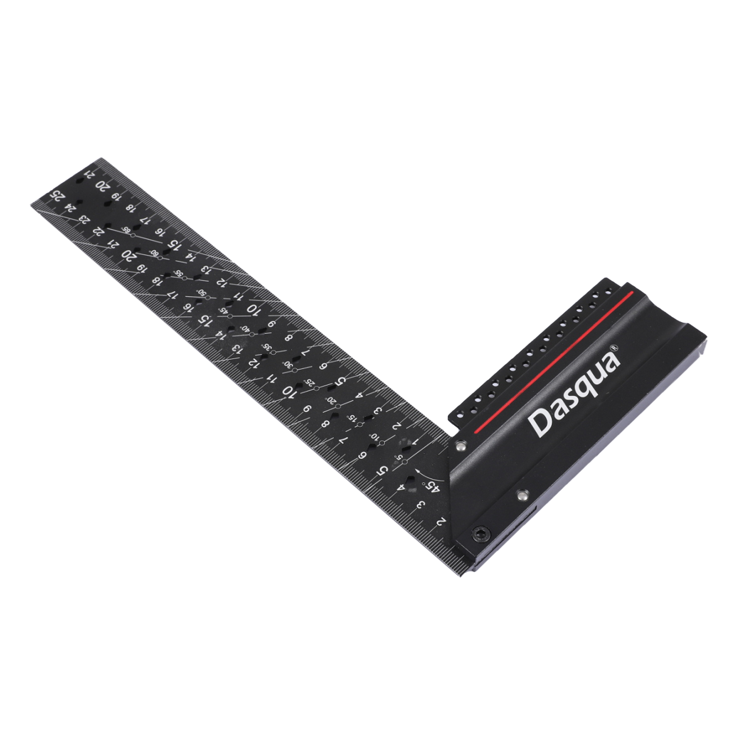 Dasqua Multi Function Square 300mm Black Anodized Laser Engraved Scale 1804-5223