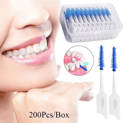 Interdental Sticks Zahnseide Zähne Zahnstocher Mundpflege Saubere Bürste