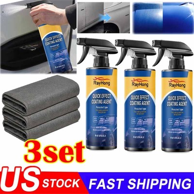 Car Coating Spray,Quick Effect Coating Agent,Car Scratch Wax Polish Spray Liquid