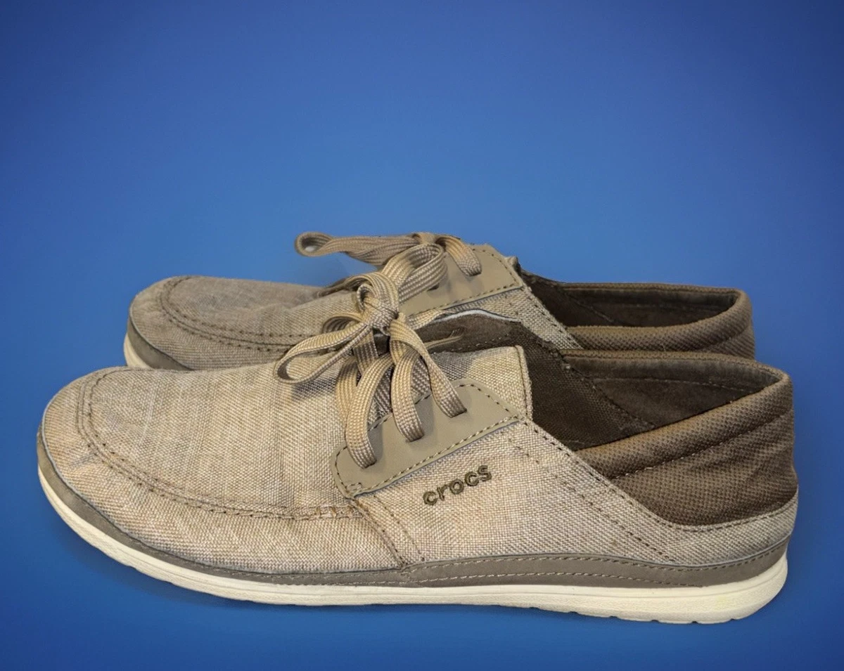 Adults Cream and Brown Shoes lace up crocs Crocs Lace Up Athletic Shoes for Women for sale | eBay main image 3