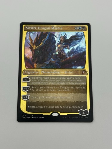 Sivitri, Dragon Master (Foil Etched) (NM) Commander Dominaria United Magic MTG