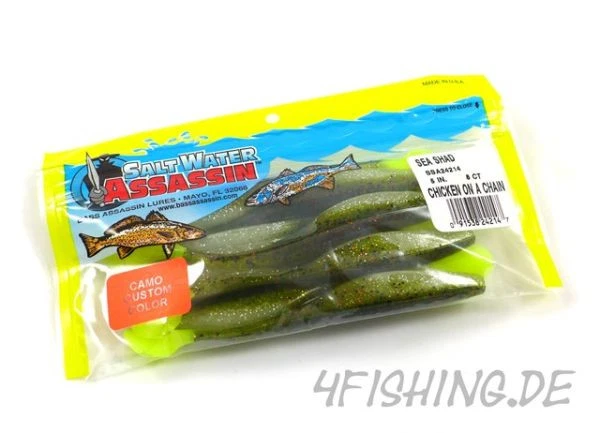 Bass Assassin Sea Shad in 5inch (ca.13cm) CHICKEN ON A CHAIN