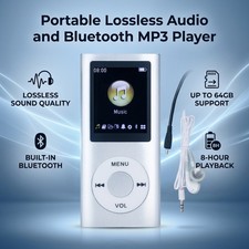 Bluetooth Mini MP3 Player Compact Pocket Design Student Sports Music Player