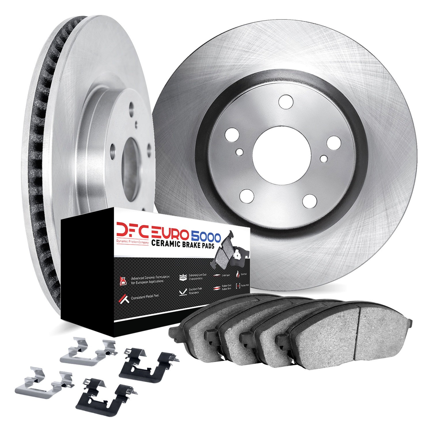 For Maserati Ghibli 17-22 Brake Kit DFC Plain Rear Brake Kit w 5000 Euro Ceramic