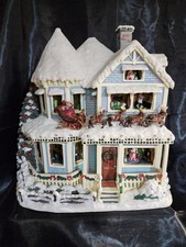 Thomas Kinkade Narrated Christmas Story House Working