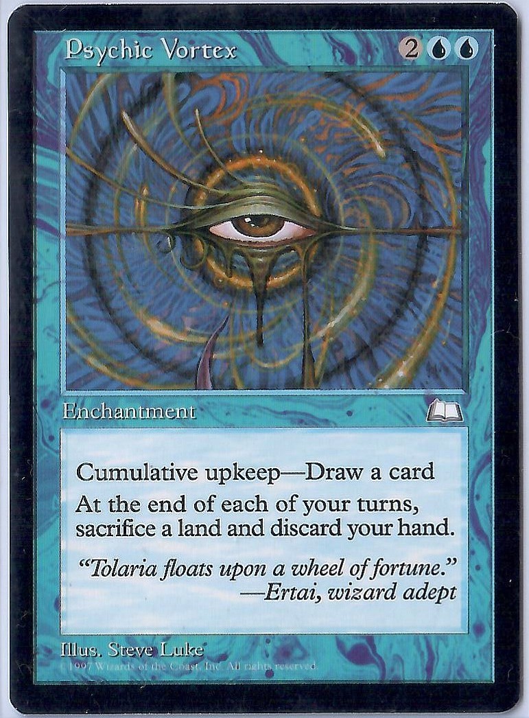 Psychic Vortex Non-Foil WTH #50 Weatherlight MTG Magic the Gathering