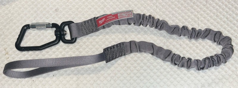 Milwaukee 48-22-8850 Locking Tool Lanyard 35lb Shock Absorbing 40in ANSI