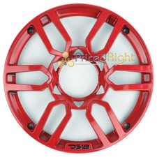 DS18 PRO Universal 8 Inch Plastic Speaker Grill Cover Red Set of 2
