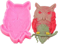 Cute Owl Shape Silicone Soap Molds Animal Style Resin Mold Super Glossy Epoxy R