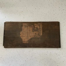 Belknap Hardware & Manufacturing The Art Mantel Clock Back Door One Corner Chip