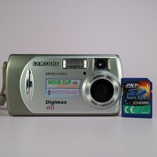 Samsung Digital Camera Digimax 401 4.0MP Silver Tested