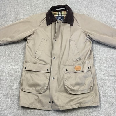 Vintage 90s Burberrys Insulated Field Jacket Coat Nova Check Lined