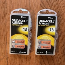 Duracell Activair Hearing Aid Batteries - 2 Pk of 8 - Sz: 13 Orange