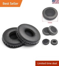 Luxurious Black Ear Pads Replacement for Sony Headphones - 70MM Comfort