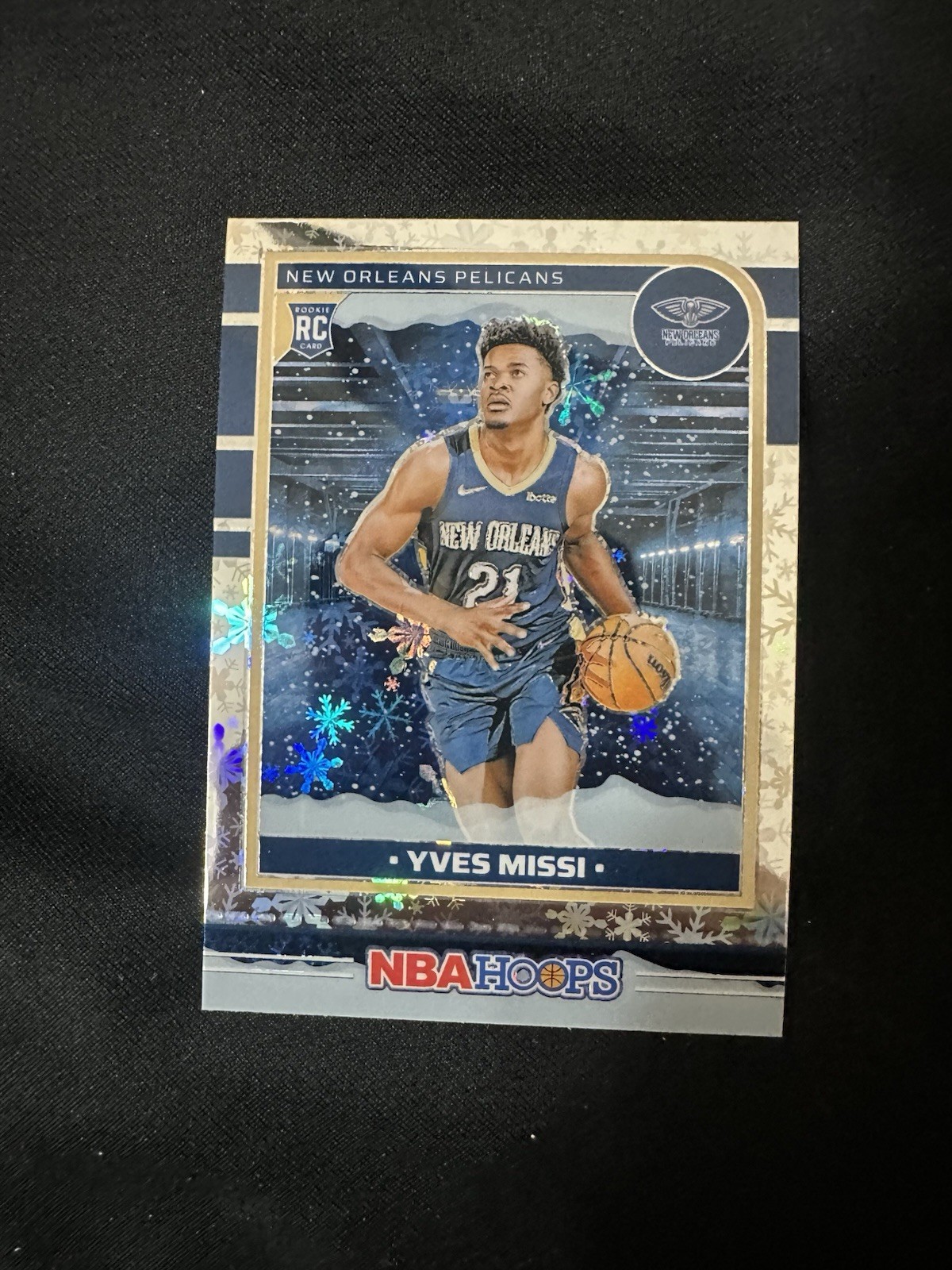 2024 NBA Hoops Yves Missi Premium Winter Holo RC #251 New Orleans Pelicans