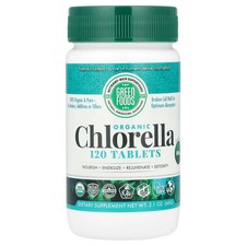 Green Foods Corporation Organic Chlorella 500 mg 120 Tablets Gluten-Free ,