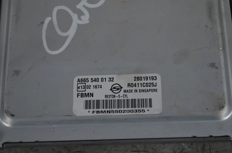 95184- Centralina ECU Ssangyong Korando Dal 2010 al 2016 Cod A6655400132 - Immagine 3 di 4